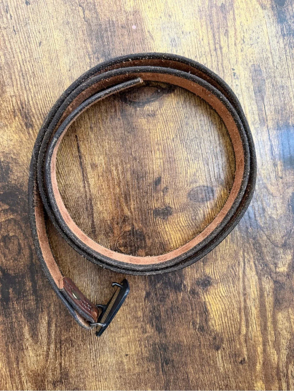 Robert Crew Morphosis Leathers Vintage Tooled Totem Belt Brown